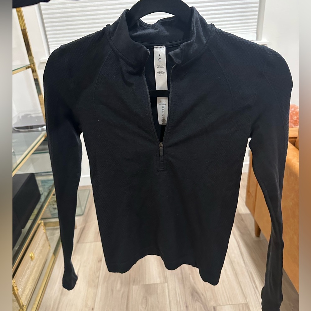 Black Lululemon 3/4 Zip